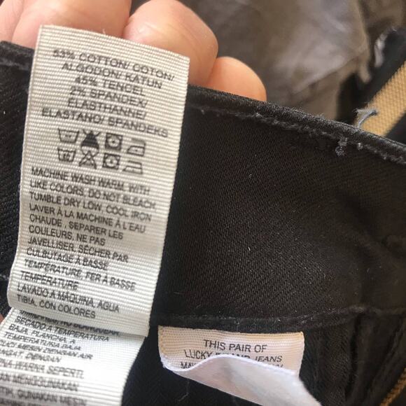 Lucky Brand Brooke Legging Jean Coated Black Women's Size 0/25, Inseam: 29 - Picture 7 of 7